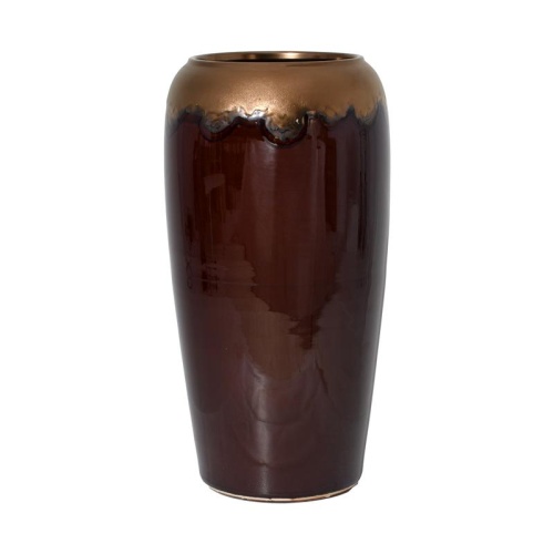 ΚΕΡΑΜΙΚΟ ΒΑΖΟ ΔΑΠΕΔΟΥ ΚΑΦΕ ΧΡΥΣΟ ΧΡΩΜΑ 50εκ