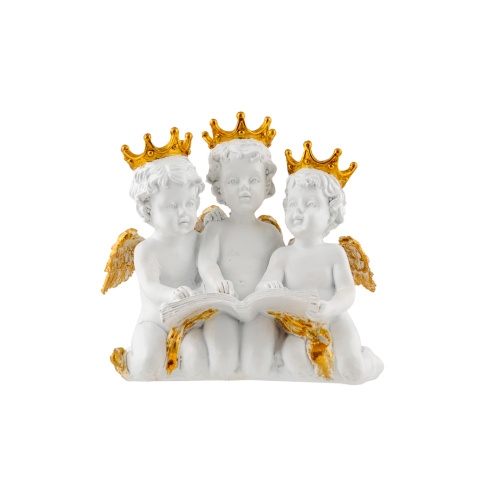 ΑΓΓΕΛΑΚΙΑ ΑΣΠΡΑ ΣΕΤ 3 ΤΕΜ. ΠΟΛΥΕΣΤΕΡΙΚΑ ΜΕ ΧΡΥΣΑ ΣΤΕΦΑΝΙΑ 13,5ΕΚ